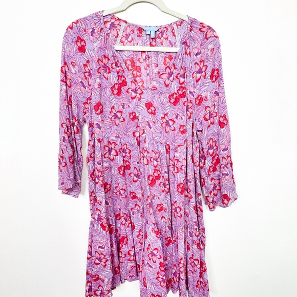 Tiered Dress Coverup in Floral Scallop Draper James - Size M - Picture 2 of 2